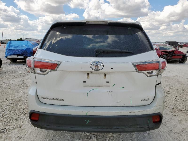 5TDKKRFH2FS113202 - 2015 TOYOTA HIGHLANDER XLE 白色 照片 6