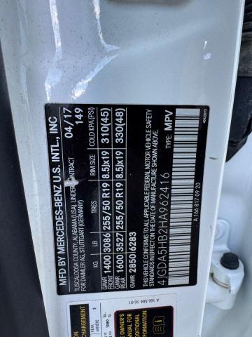 4JGDA5HB2HA962416 - 2017 MERCEDES-BENZ GLE 350 4MATIC WHITE photo 14