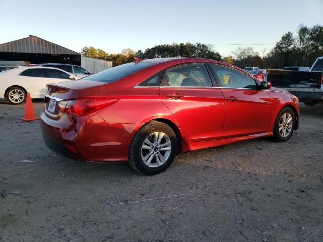 5NPEB4AC7EH838746 - 2014 HYUNDAI SONATA GLS RED photo 3