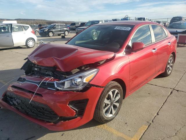 3KPA24AD5NE456985 - 2022 KIA RIO LX RED photo 1