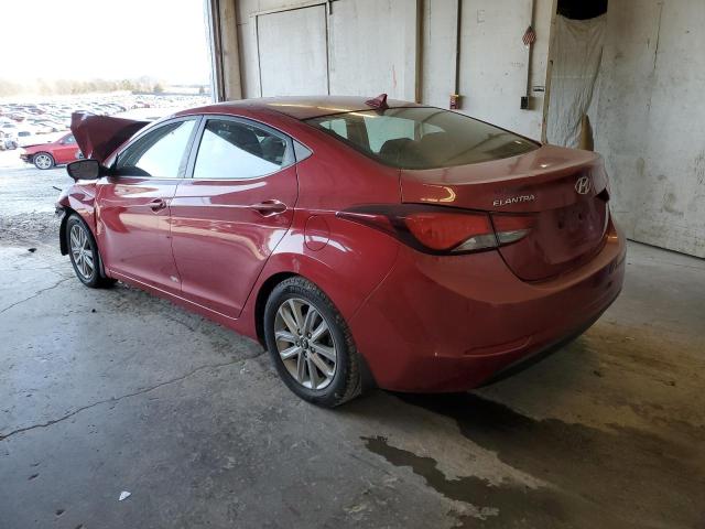 KMHDH4AE3FU252589 - 2015 HYUNDAI ELANTRA SE MAROON photo 2