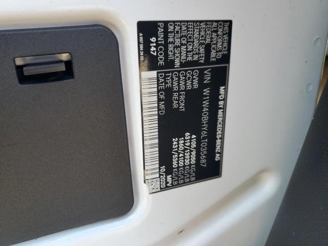 W1W40BHY6LT035687 - 2020 MERCEDES-BENZ SPRINTER 2500 WHITE photo 13