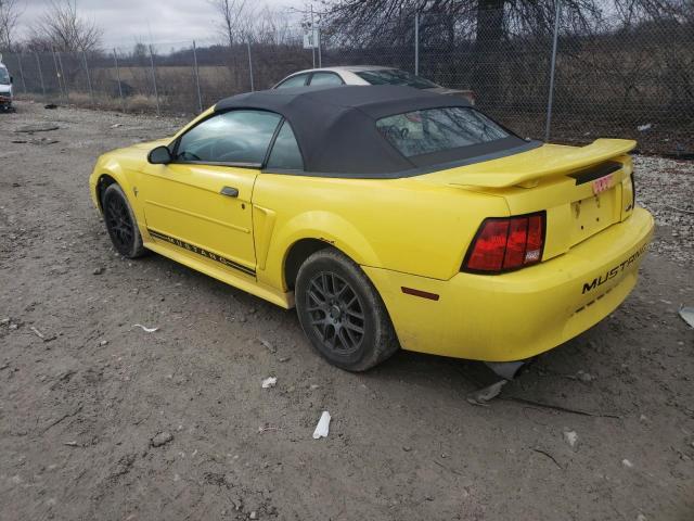 1FAFP44453F362715 - 2003 FORD MUSTANG YELLOW photo 2