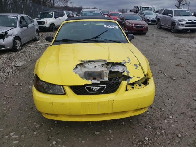 1FAFP44453F362715 - 2003 FORD MUSTANG YELLOW photo 5