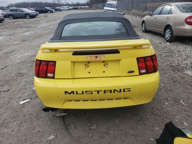 1FAFP44453F362715 - 2003 FORD MUSTANG YELLOW photo 6