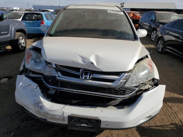 5J6RE4H70AL096899 - 2010 HONDA CR-V EXL WHITE photo 5