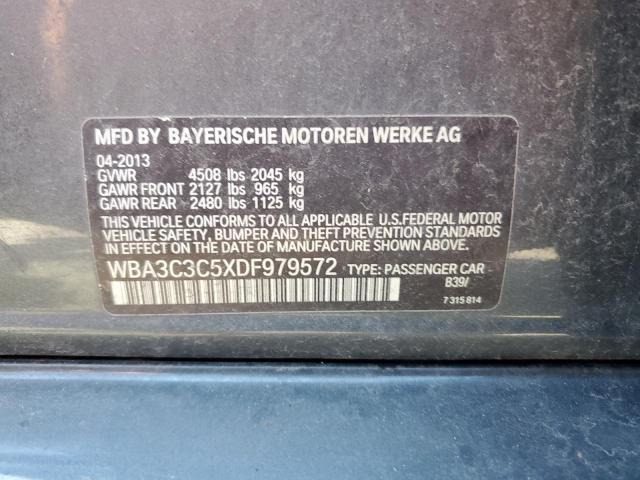 WBA3C3C5XDF979572 - 2013 BMW 320 I XDRIVE Մոխրագույն լուսանկար 12