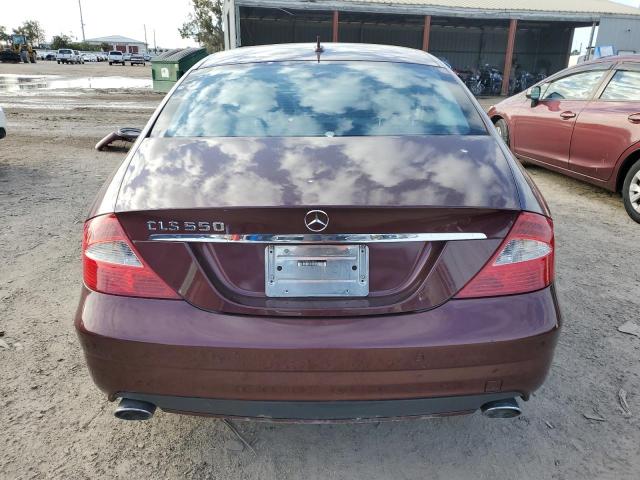 WDDDJ72X37A114411 - 2007 MERCEDES-BENZ CLS 550 MAROON photo 6