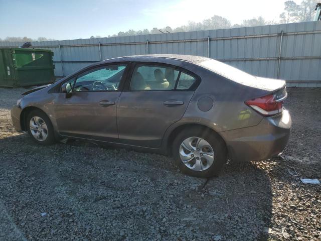 19XFB2F57FE110725 - 2015 HONDA CIVIC LX GRAY photo 2