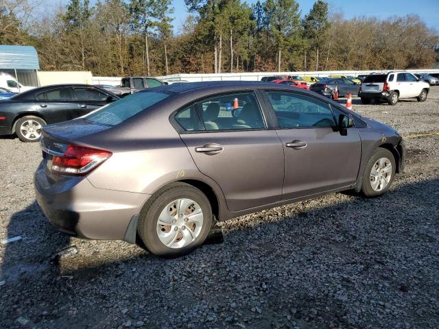 19XFB2F57FE110725 - 2015 HONDA CIVIC LX GRAY photo 3