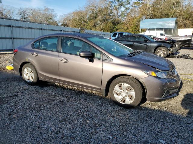 19XFB2F57FE110725 - 2015 HONDA CIVIC LX GRAY photo 4