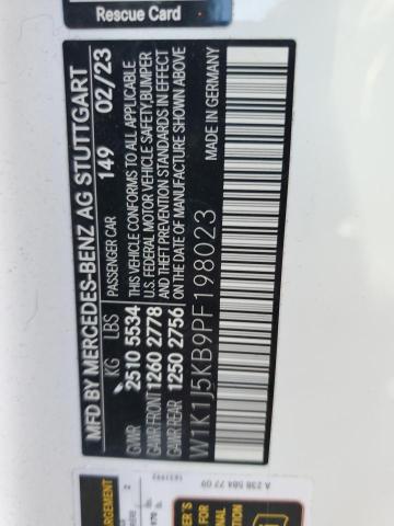 W1K1J5KB9PF198023 - 2023 MERCEDES-BENZ E 450 4MATIC WHITE photo 12