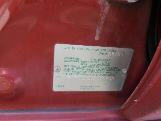 JF1SG63618H705478 - 2008 SUBARU FORESTER 2.5X BURGUNDY photo 12