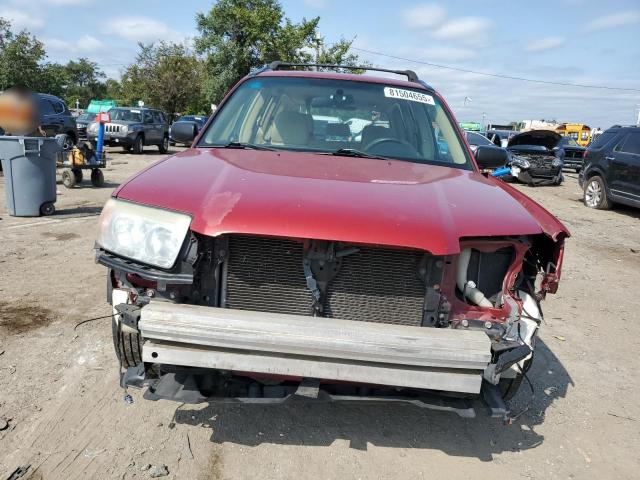 JF1SG63618H705478 - 2008 SUBARU FORESTER 2.5X BURGUNDY photo 5