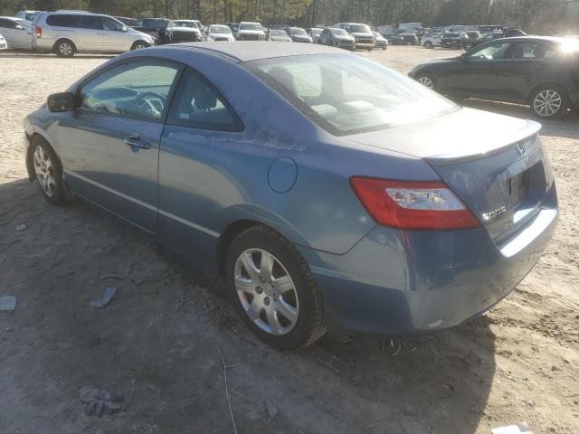 2HGFG12648H524984 - 2008 HONDA CIVIC LX BLUE photo 2