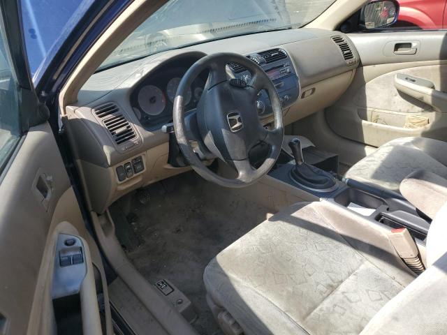 1HGEM21992L047775 - 2002 HONDA CIVIC EX 蓝色 照片 8