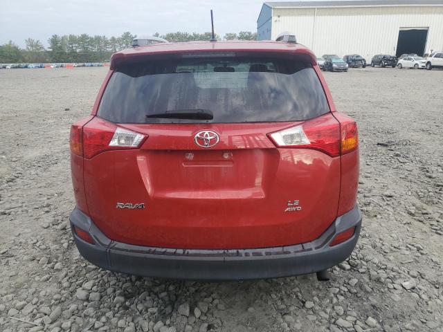 2T3BFREV2FW257780 - 2015 TOYOTA RAV4 LE RED photo 6