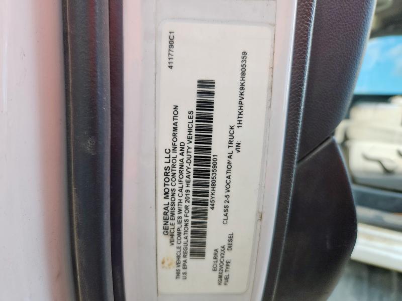 1HTKHPVK9KH805359 - 2019 CHEVROLET SILVERADO WHITE photo 12