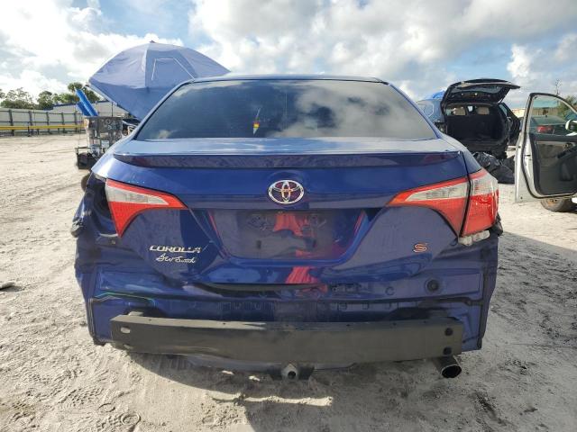 2T1BURHE6GC519720 - 2016 TOYOTA COROLLA L BLUE photo 6