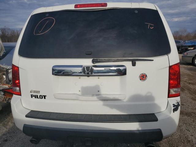 5FNYF3H51AB021199 - 2010 HONDA PILOT EXL WHITE photo 6