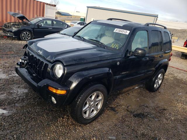 1J4GL58K94W161761 - 2004 JEEP LIBERTY LIMITED BLACK photo 1