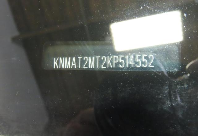 KNMAT2MT2KP514552 - 2019 NISSAN ROGUE S ნაცრისფერი ფოტო 10