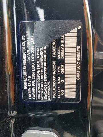 SJKCH5CR1HA032570 - 2017 INFINITI QX30 BASE Schwarz Foto 14