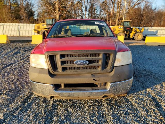 1FTRF12W65NA27940 - 2005 FORD F150 RED photo 5