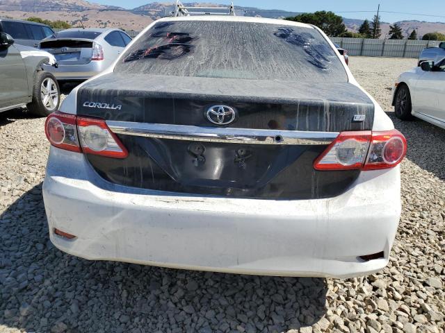 2T1BU4EE7DC055744 - 2013 TOYOTA COROLLA BASE თეთრი ფოტო 6