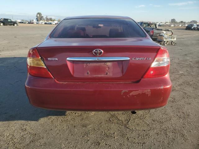 JTDBE32K930178018 - 2003 TOYOTA CAMRY LE RED photo 6