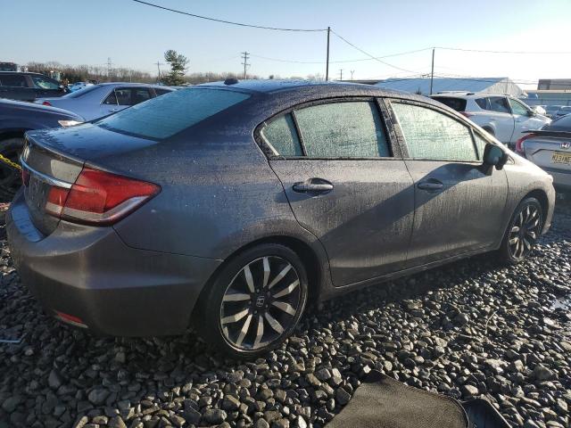 19XFB2F98FE243819 - 2015 HONDA CIVIC EXL GRAY photo 3