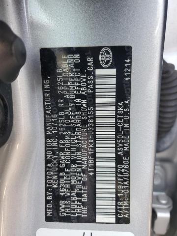 4T1BF1FKXHU338155 - 2017 TOYOTA CAMRY LE SILVER photo 13