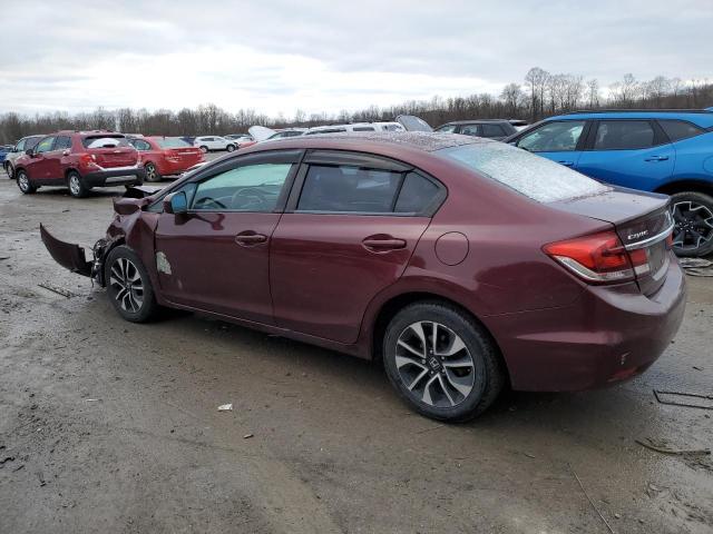 19XFB2F85FE294685 - 2015 HONDA CIVIC EX BURGUNDY photo 2