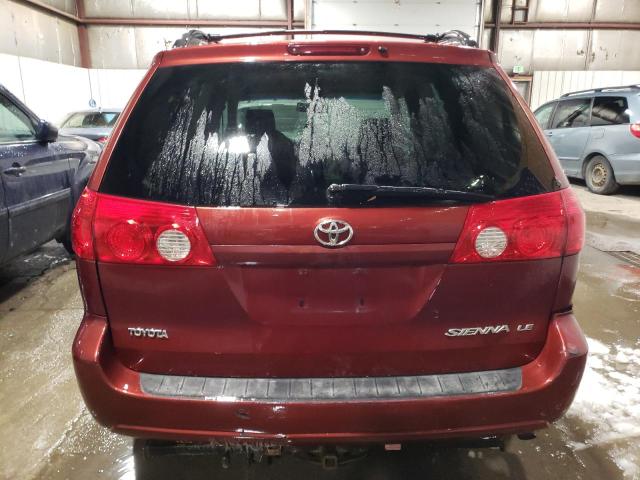 5TDZA23C36S459082 - 2006 TOYOTA SIENNA LE CE BURGUNDY photo 6