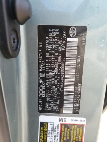 4T1BK46K58U569526 - 2008 TOYOTA CAMRY LE 绿色 照片 12