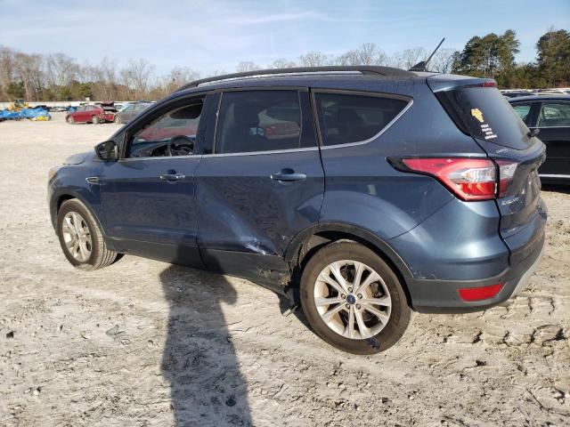 1FMCU0HD7JUB35443 - 2018 FORD ESCAPE SEL BLUE photo 2