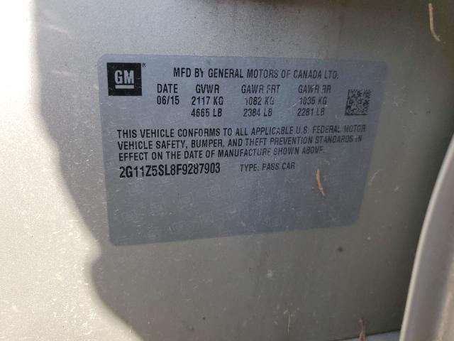 2G11Z5SL8F9287903 - 2015 CHEVROLET IMPALA LS SILVER photo 12