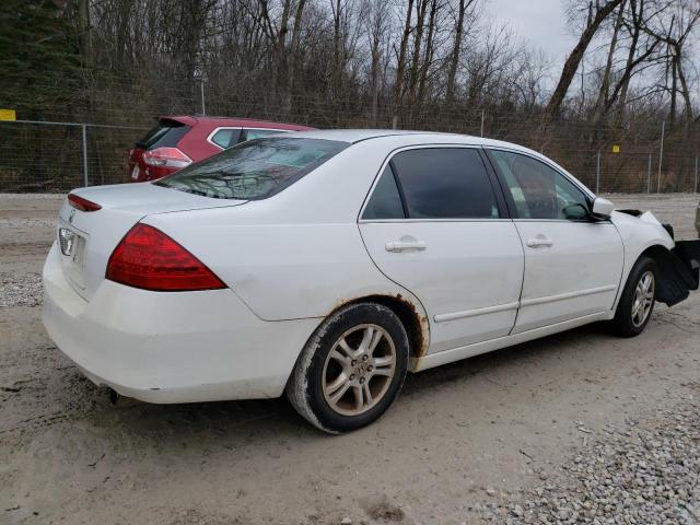 1HGCM56387A094974 - 2007 HONDA ACCORD SE WHITE photo 3