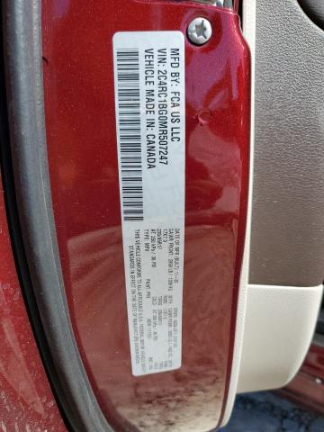 2C4RC1BG0MR507247 - 2021 CHRYSLER PACIFICA TOURING L RED photo 13
