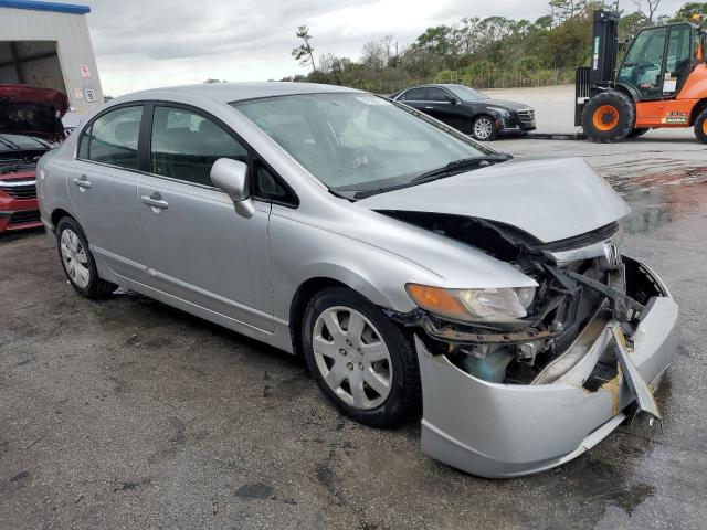 1HGFA16536L111599 - 2006 HONDA CIVIC LX SILVER photo 4