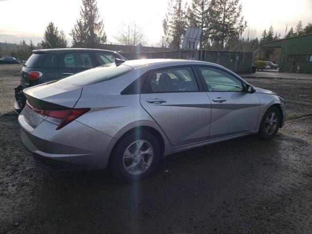 5NPLL4AG2MH053024 - 2021 HYUNDAI ELANTRA SE SILVER photo 3