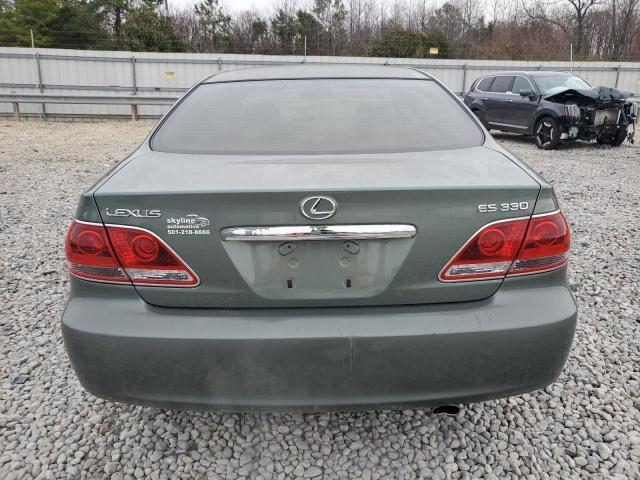 JTHBA30G855059939 - 2005 LEXUS ES 330 GREEN photo 6