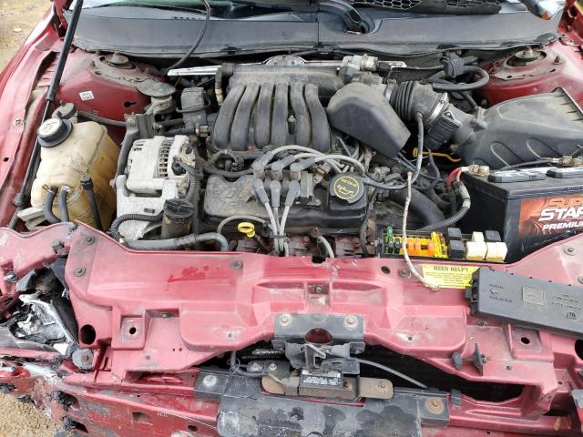 1FAFP55221A243064 - 2001 FORD TAURUS SES RED photo 11