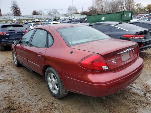 1FAFP55221A243064 - 2001 FORD TAURUS SES RED photo 2
