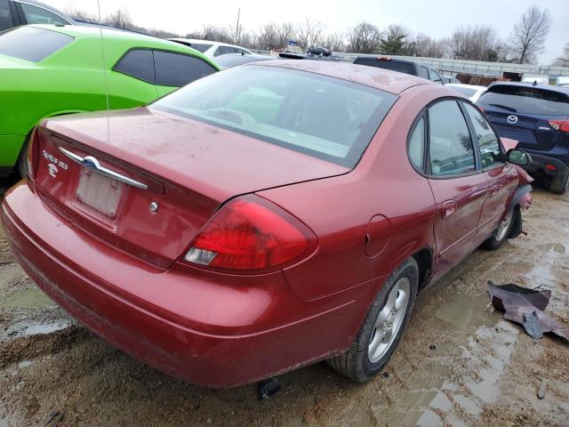 1FAFP55221A243064 - 2001 FORD TAURUS SES RED photo 3