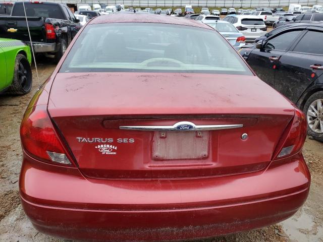 1FAFP55221A243064 - 2001 FORD TAURUS SES RED photo 6