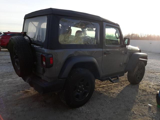 1C4GJXAN5MW771197 - 2021 JEEP WRANGLER SPORT GRAY photo 3