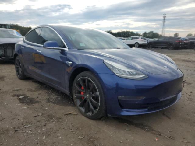 5YJ3E1EB1KF231153 - 2019 TESLA MODEL 3 Կապույտ լուսանկար 4