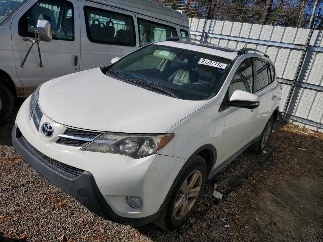 JTMWFREV5FD053733 - 2015 TOYOTA RAV4 XLE WHITE photo 1