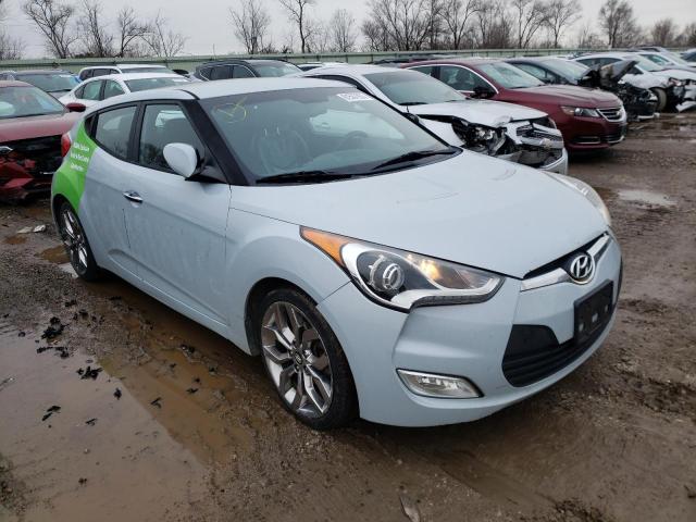 KMHTC6AD9EU213727 - 2014 HYUNDAI VELOSTER SILVER photo 4